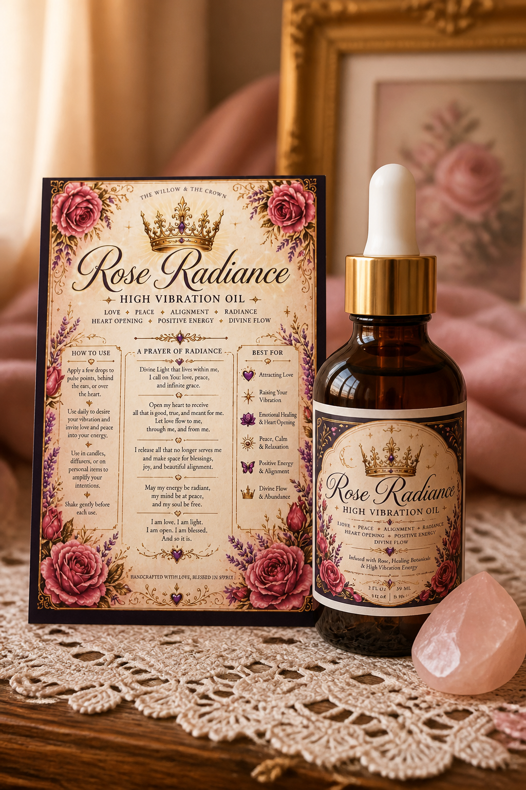 Rose Radiance High Vibration Oil